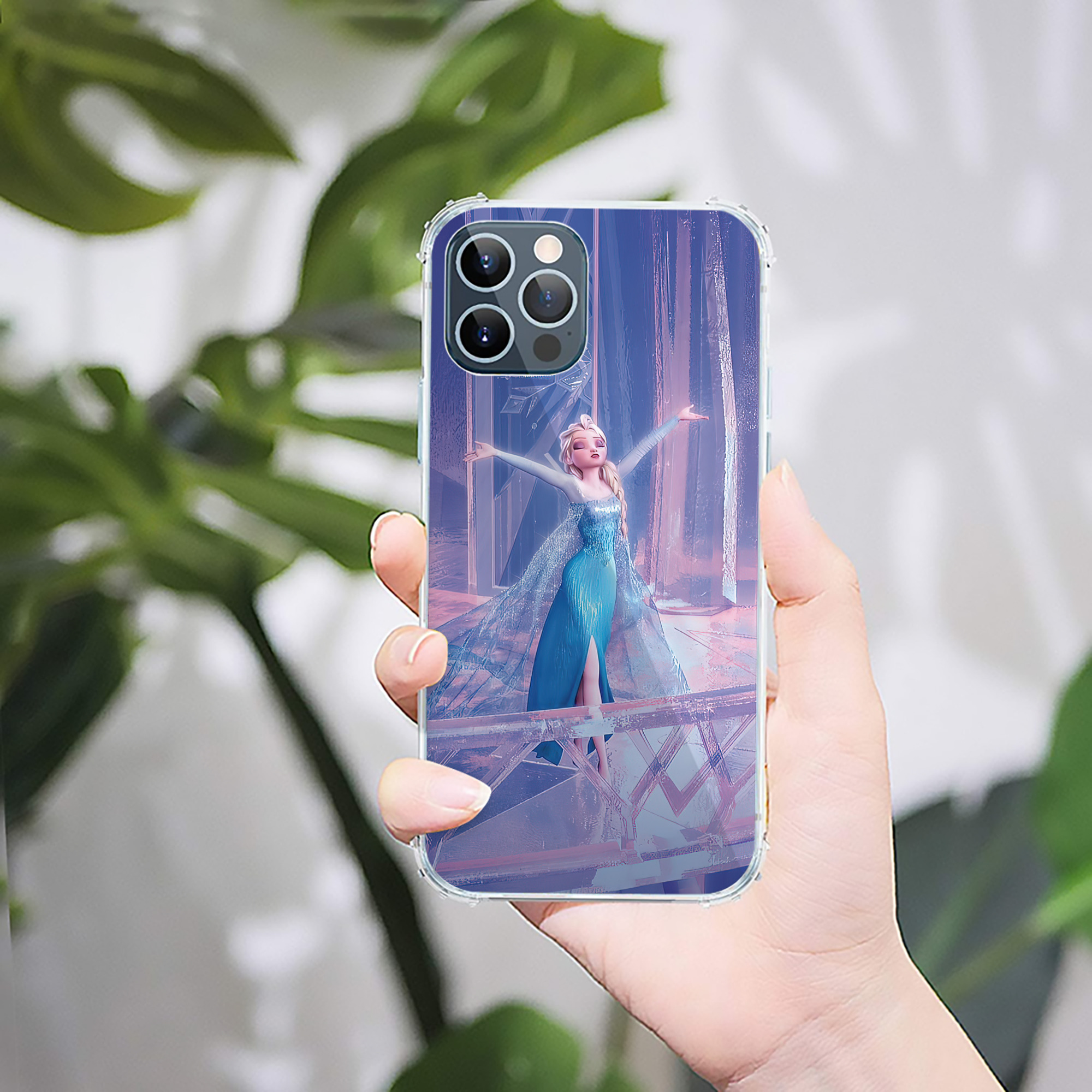 （画像用） アナと雪の女王 アンナ エルサ Frozen Anna Elsa 【iPhone 12シリーズ対応】透明スマホケース（クリアソフトケース）